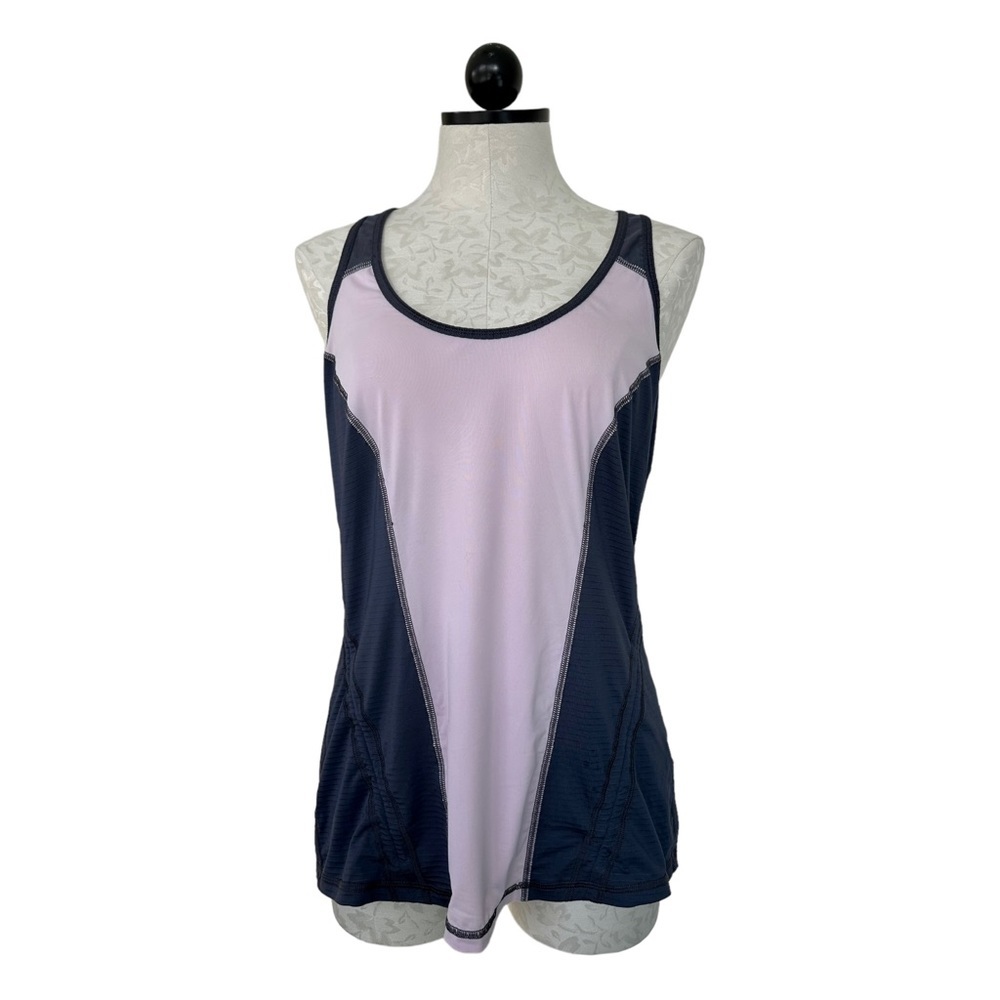 Zella Run Ruched Racerback Tank Top Adjustable Ruching Size Large - Picture 15 of 16